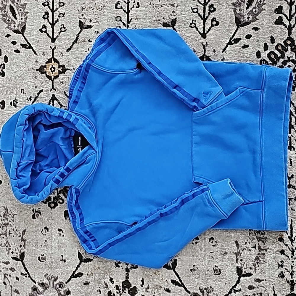 ADIDAS X IVY PARK Blue Logo 3 Stripe Hoodie Icy Park 🩵